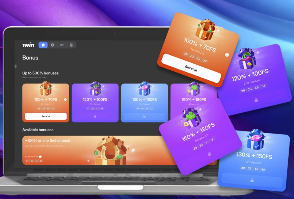 Welcome bonus 1Win in India